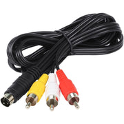 Adattatore convertitore cavo S-Video da 4 pin a 3 RCA AV TV maschio, lunghezza: 1,5 m, S-Video to AV 3RCA Male