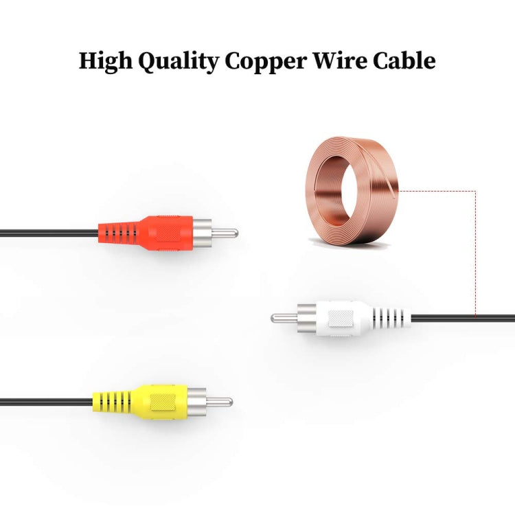 Adattatore convertitore cavo S-Video da 4 pin a 3 RCA AV TV maschio, lunghezza: 1,5 m, S-Video to AV 3RCA Male