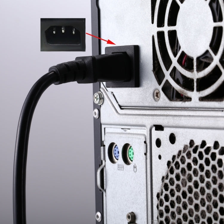 Cavo di alimentazione PC per computer Cavo a 3 pin, lunghezza: 1,8 m, spina AU, 1.8m