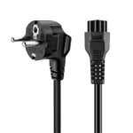Cavo di alimentazione CA per notebook UE stile UE a 3 poli di alta qualità, lunghezza: 1,8 m, 3 Prong Style EU Plug, Length: 1.8m