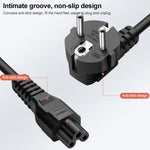 Cavo di alimentazione CA per notebook UE stile UE a 3 poli di alta qualità, lunghezza: 1,8 m, 3 Prong Style EU Plug, Length: 1.8m