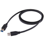Cavo USB 3.0 AM a BM, lunghezza: 1,8 m, Length: 1.8m (Black)