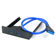 Cavo staffa HUB USB 3.0 sul pannello frontale per floppy disk, 20 pin, 2 porte, 2 Ports USB 3.0 (Black)