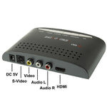 Convertitore video composito RCA e S-Video a HDMI, supporto Full HD 1080P