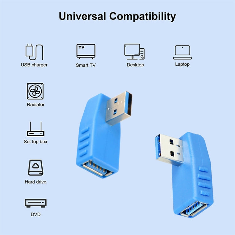 Adattatore cavo USB 3.0 AM a USB 3.0 AF, Left Angle AM to AF(Blue), Left Angle AM to AF(Blcak)