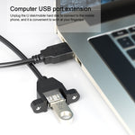Cavo da pannello con attacco USB 2.0 AM a AF, lunghezza: 30 cm, AM to AF, Length: 30cm