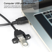 Cavo da pannello con attacco USB 2.0 AM a AF, lunghezza: 30 cm, AM to AF, Length: 30cm