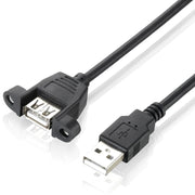 Cavo da pannello da USB 2.0 AM a supporto AF, lunghezza: 90 cm, AM to AF, Length: 90cm