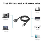 Cavo di prolunga di rete Cat RJ45 femmina-maschio, lunghezza: 1,5 m, 1.5m RJ45 Male