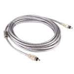 Cavo Firewire IEEE 1394 da 4 pin maschio a 4 pin maschio di alta qualità (placcato in oro), 4Pin to 4Pin(5m)