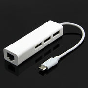 Per MacBook 12 pollici/Chromebook Pixel 2015, 3 Port USB+RJ45