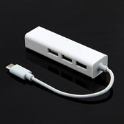 Per MacBook 12 pollici/Chromebook Pixel 2015, 3 Port USB+RJ45