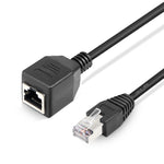 Cavo di prolunga di rete Cat RJ45 femmina-maschio, lunghezza: 30 cm, 30cm RJ45 Male