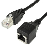 Cavo di prolunga di rete Cat RJ45 femmina-maschio, lunghezza: 30 cm, 30cm RJ45 Male