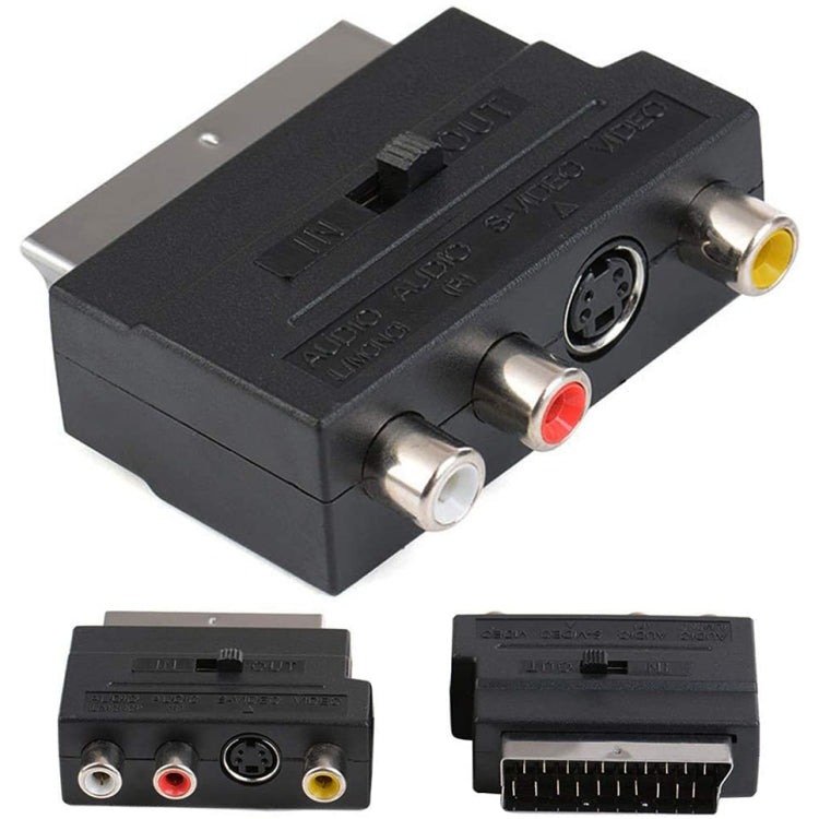 Scart maschio a femmina con prese AV + S-Video composite, AV + S-Video Golden Port