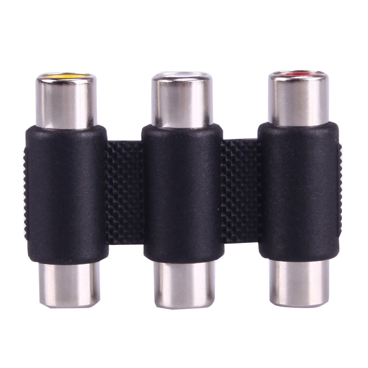 Adattatore accoppiatore audio video RCA AV 3 da femmina a femmina, 3 RCA AV Female to Female