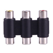 Adattatore accoppiatore audio video RCA AV 3 da femmina a femmina, 3 RCA AV Female to Female