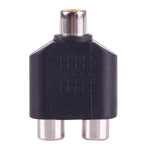 Adattatore da 1 RCA femmina a 2 RCA femmina, 1 RCA Female to 2 RCA Female
