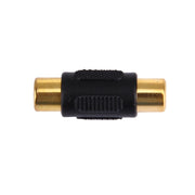 Connettore RCA femmina oro a RCA femmina oro, RCA Female to Female (Gold-plated)
