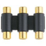 Connettore RGB femmina-femmina placcato in oro, 3 RCA Female to Female (Gold-plated)