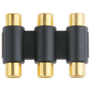 Connettore RGB femmina-femmina placcato in oro, 3 RCA Female to Female (Gold-plated)