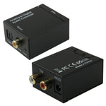 Convertitore audio digitale ottico coassiale da Toslink a RCA analogico (nero), Spdif+Coaial to 2RCA