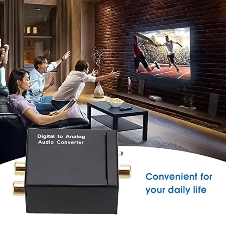 Convertitore audio Toslink coassiale ottico digitale da RCA analogico a digitale (nero), 2RCA to Spdif+Coaial