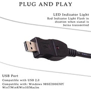 Cavo adattatore audio per registrazione collegamento USB per chitarra basso USB, Guitar Bass Link Recording  Cable