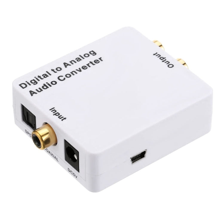 Convertitore audio digitale-analogico/mini decodificatore audio, dimensioni: 72 x 55 x 20 mm, Spdif+Coaial to 2RCA+3.5mm