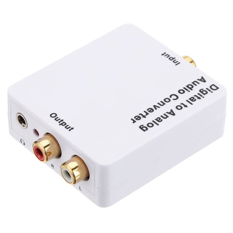 Convertitore audio digitale-analogico/mini decodificatore audio, dimensioni: 72 x 55 x 20 mm, Spdif+Coaial to 2RCA+3.5mm