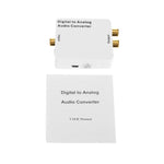 Convertitore audio digitale-analogico/mini decodificatore audio, dimensioni: 72 x 55 x 20 mm, Spdif+Coaial to 2RCA+3.5mm