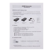 Extender HDMI su cavo UTP CAT5e/6 singolo, distanza di trasmissione: 100 m, 100m