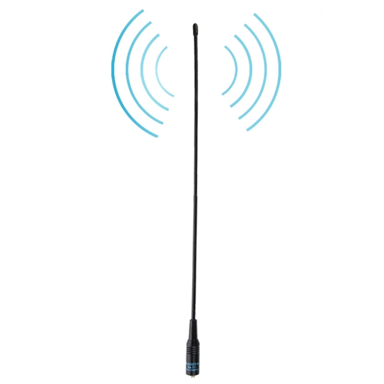 Antenna radio portatile NAGOYA NA-771 144/430 MHz Dual Band flessibile a molla SMA-F per walkie talkie, lunghezza antenna: 38 cm