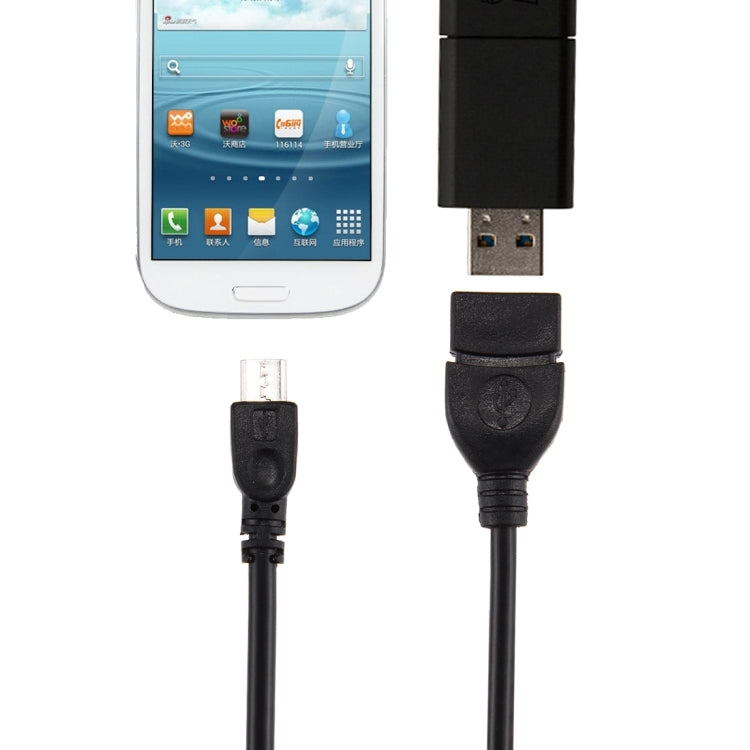 Adattatore USB A femmina a Micro USB 5 pin OTG 10 cm