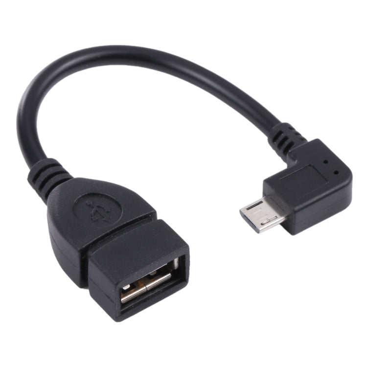 Cavo adattatore Micro USB maschio a USB 2.0 AF da 90 gradi con funzione OTG per Galaxy / Nokia / LG / BlackBerry / HTC One X /Amazon Kindle / Sony Xperia ecc. (40 cm)