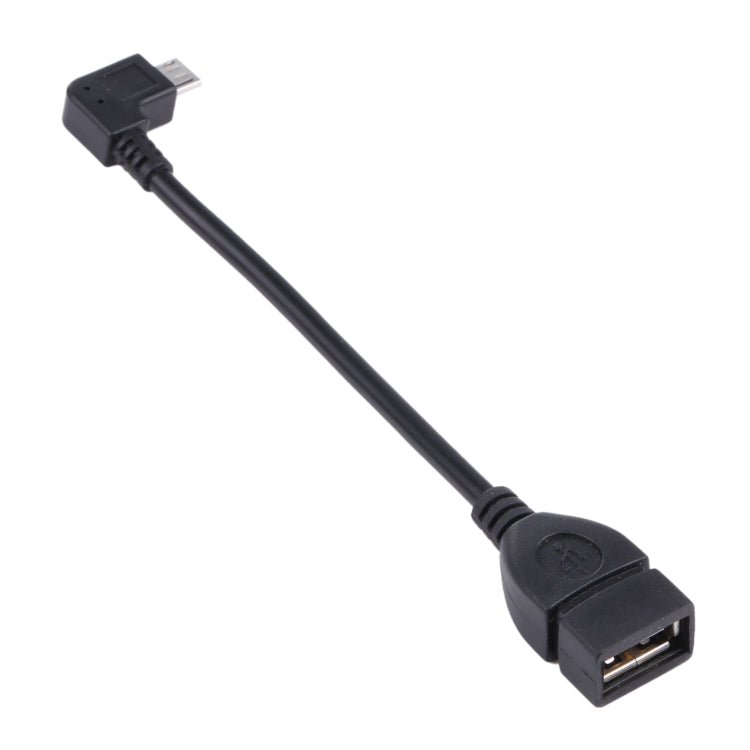 Cavo adattatore Micro USB maschio a USB 2.0 AF da 90 gradi con funzione OTG per Galaxy / Nokia / LG / BlackBerry / HTC One X /Amazon Kindle / Sony Xperia ecc. (40 cm)