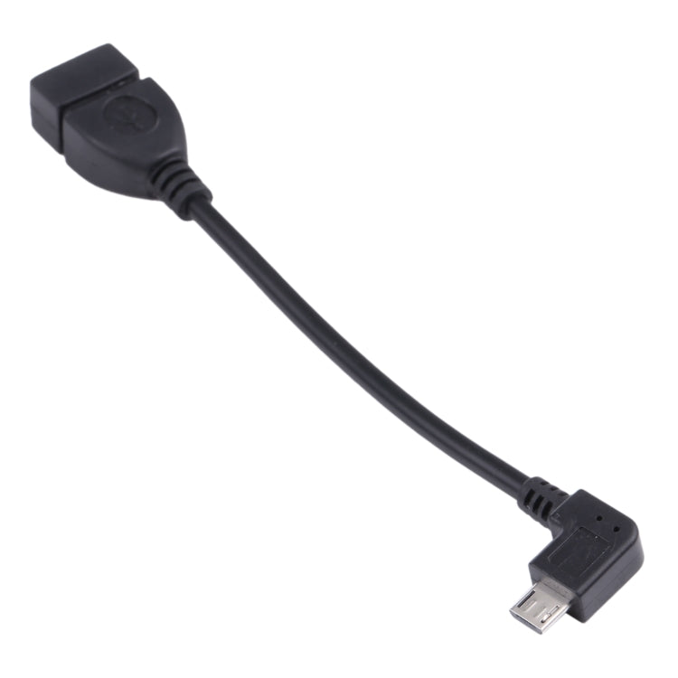 Cavo adattatore Micro USB maschio a USB 2.0 AF da 90 gradi con funzione OTG per Galaxy / Nokia / LG / BlackBerry / HTC One X /Amazon Kindle / Sony Xperia ecc. (40 cm)