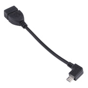 Cavo adattatore Micro USB maschio a USB 2.0 AF da 90 gradi con funzione OTG per Galaxy / Nokia / LG / BlackBerry / HTC One X /Amazon Kindle / Sony Xperia ecc. (40 cm)