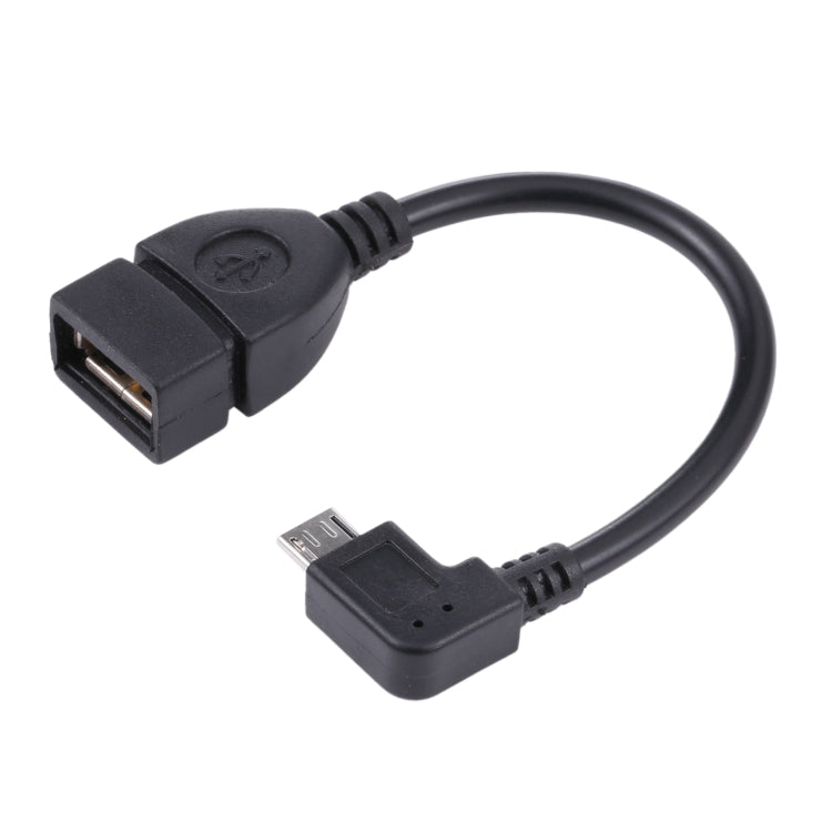 Cavo adattatore Micro USB maschio a USB 2.0 AF da 90 gradi con funzione OTG per Galaxy / Nokia / LG / BlackBerry / HTC One X /Amazon Kindle / Sony Xperia ecc. (40 cm)