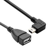 Cavo adattatore Mini USB maschio a USB 2.0 AF da 90 gradi con funzione OTG, lunghezza: 13 cm, Right Augle Mini USB, 13cm