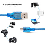 Cavo adattatore USB 2.0 AM a Mini USB maschio, lunghezza: 30 cm, Mini USB