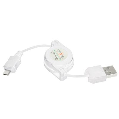 Cavo dati retrattile da USB 2.0 a micro USB, lunghezza: 10 cm (può essere esteso fino a 75 cm)