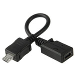 Cavo adattatore mini USB femmina a micro USB maschio, lunghezza: 13 cm