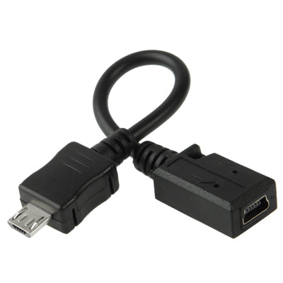Cavo adattatore mini USB femmina a micro USB maschio, lunghezza: 13 cm