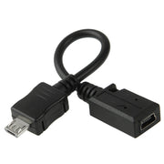 Cavo adattatore mini USB femmina a micro USB maschio, lunghezza: 13 cm