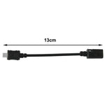 Cavo adattatore mini USB femmina a micro USB maschio, lunghezza: 13 cm