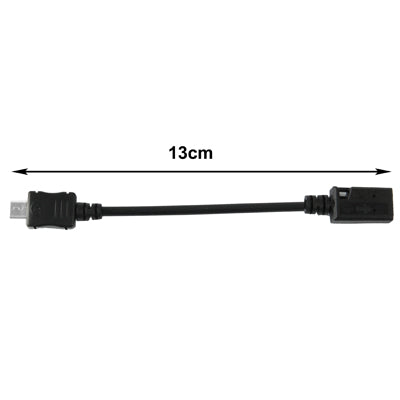 Cavo adattatore mini USB femmina a micro USB maschio, lunghezza: 13 cm