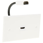 Pannello a muro HDMI femmina-femmina con cavo 18,5 cm