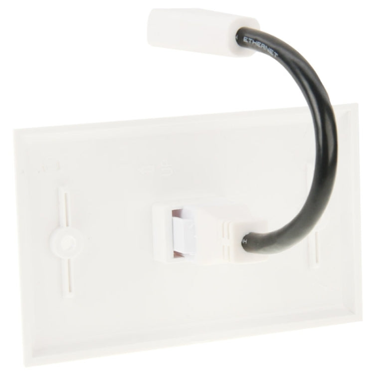 Pannello a muro HDMI femmina-femmina con cavo 18,5 cm