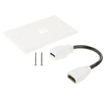 Pannello a muro HDMI femmina-femmina con cavo 18,5 cm